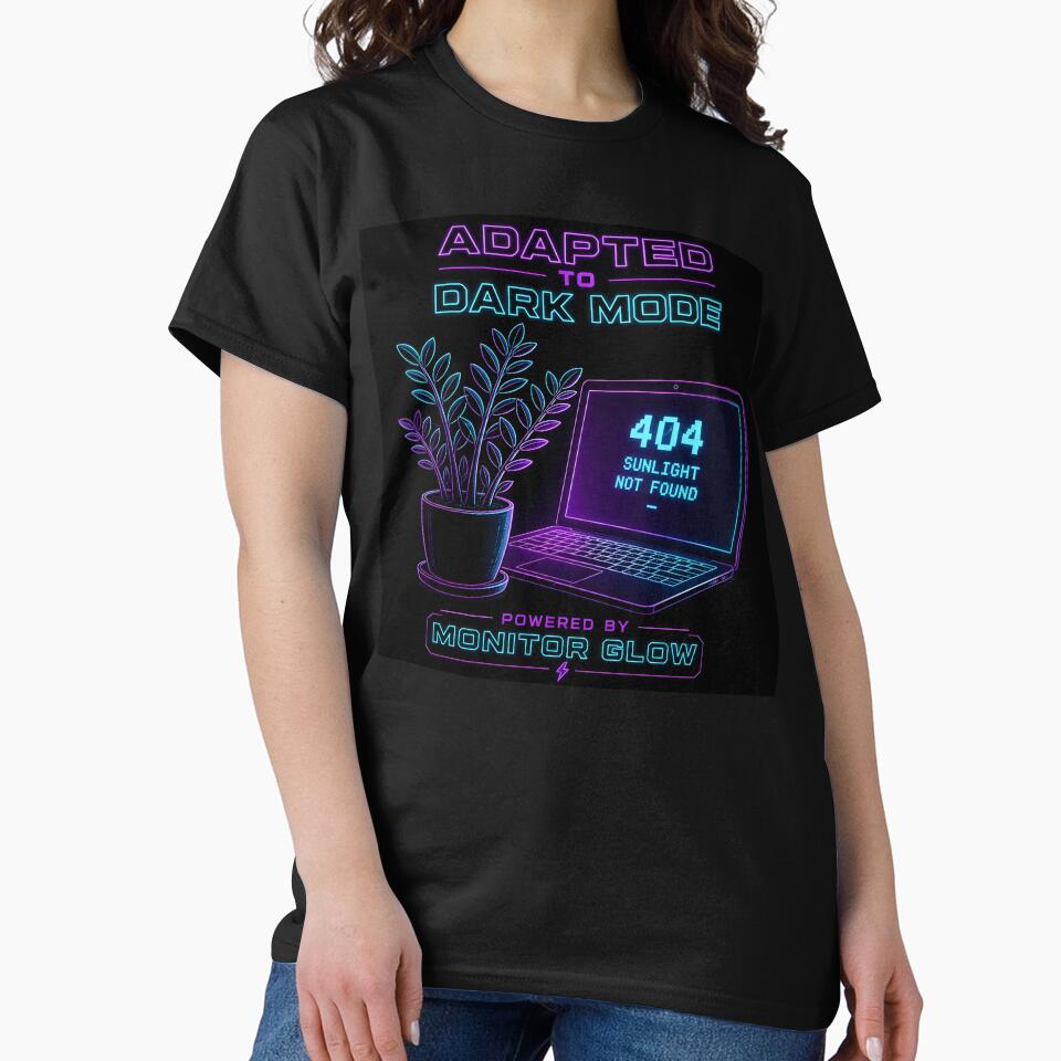 Adapted To Dark Mode 404 Sunlight Not Found Plant Parent by ThirdShiftLab