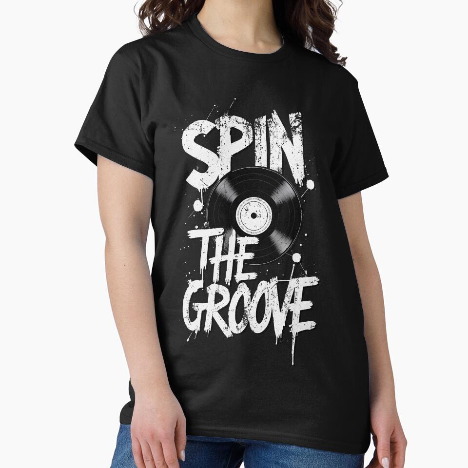 Spin the Groove – Distressed Grunge Vinyl by QuirkySpark