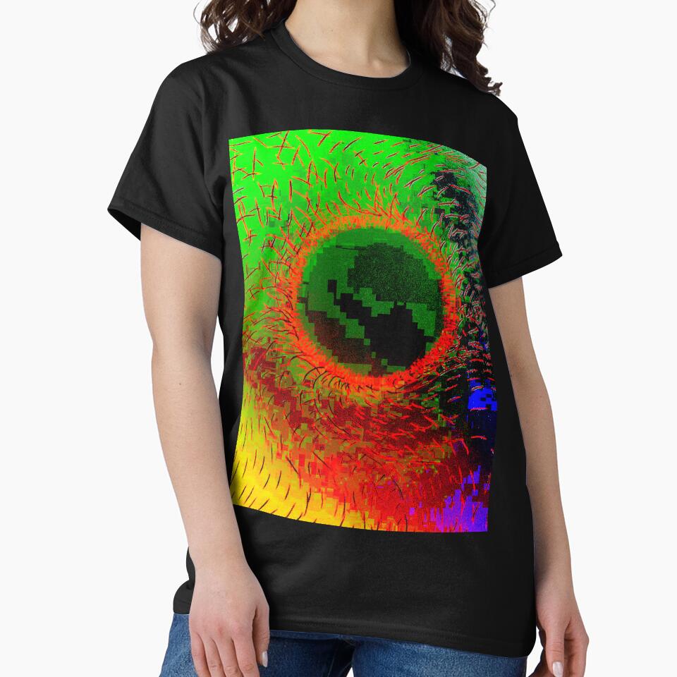 Green Reflection – Acid Glitch Cyber Eye Art by MAMA.art.Rio <Marsailhe_Milward>