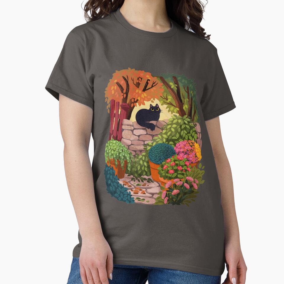 Cat in the Garden by michelledraws