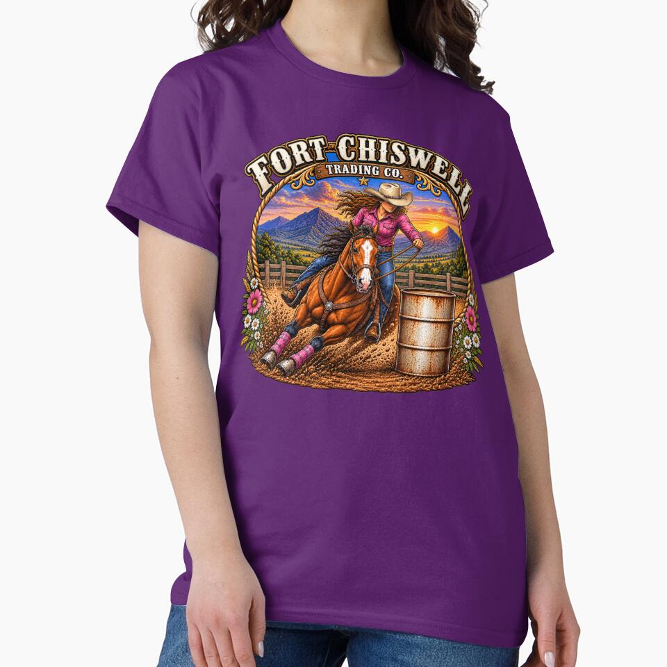 Rodeo Barrel Racing by Fort Chiswell Trading Company