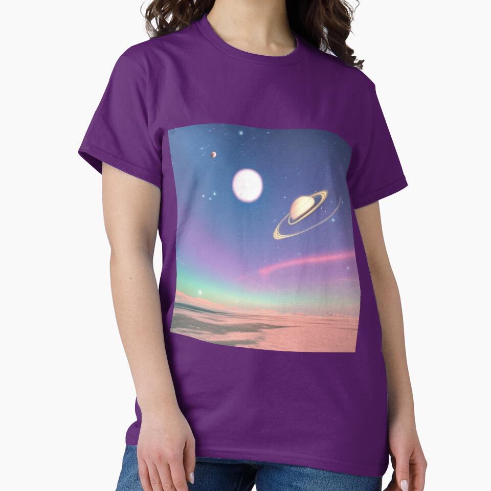 View from an ice planet to the galaxy by Girly-Universe