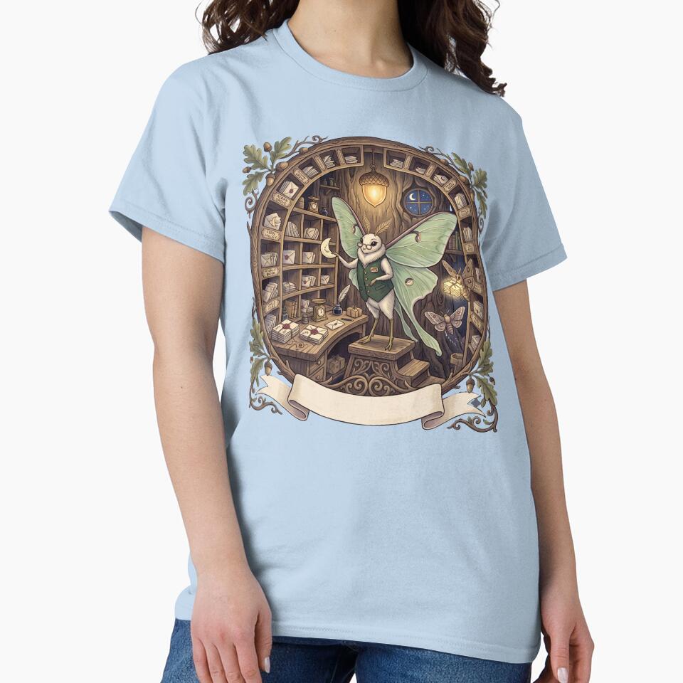 Night Mail Luna Moth Postmaster by Mosslume Studio