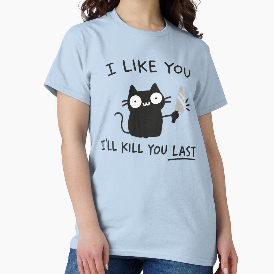 I Like You I'll Kill You Last Black Cat by NQArtist