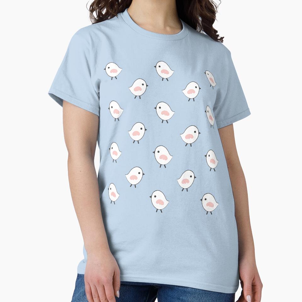 Busy Birdies Pattern - Sapphire and Rose Quartz by Daisy Beatrice