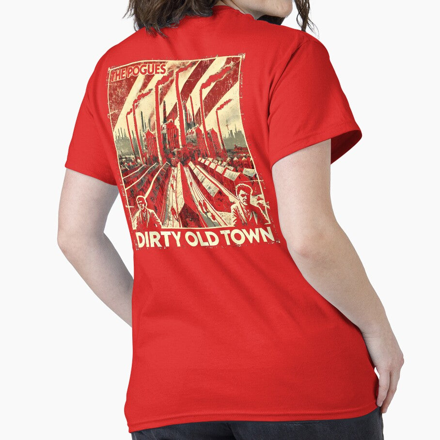 The Pogues T-shirt - Dirty Old Town Soviet Propaganda Style - USSR by Sovietmovies