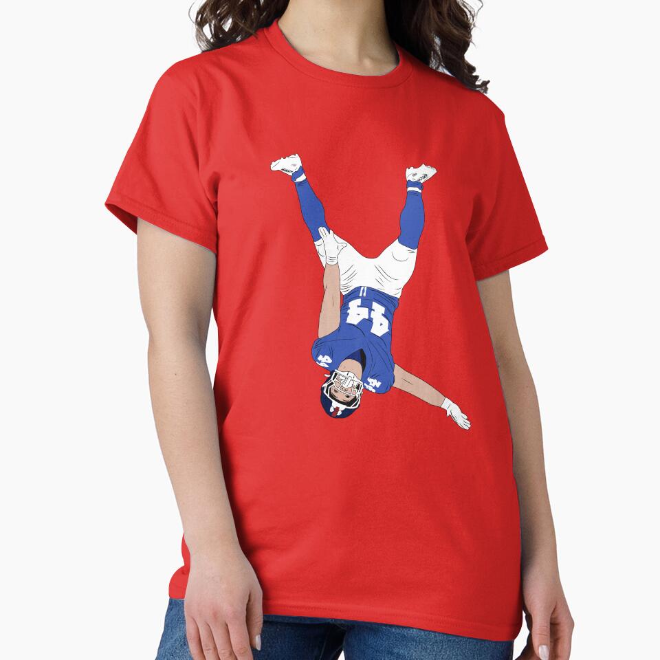 Cam Skattebo Upside Down Flip TD Celebration Minimalist by Hevding