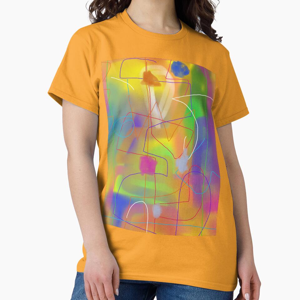 Coloful Abstract Art T-Shirt 5 by masabo