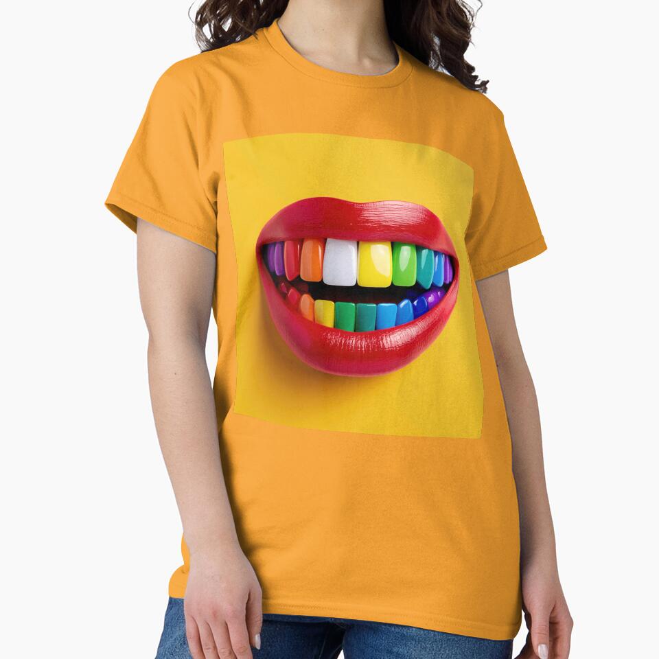 Colorful Rainbow Teeth – Creative Dentistry & Dental Art Design by WordPlayStudio