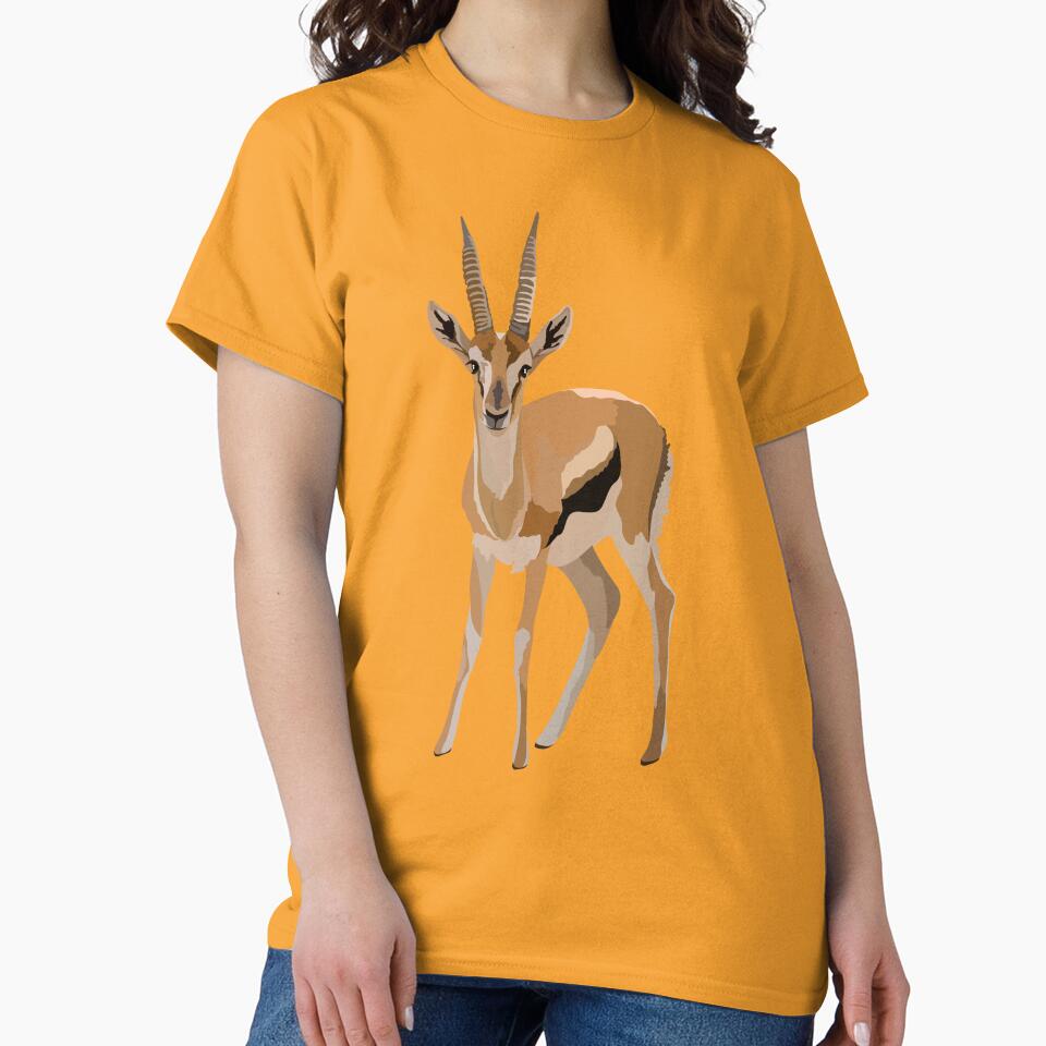 T is for Thomson Gazelle, Thomson’s Gazelle Illustration – Graceful African Antelope Wildlife Art by PrettylittlepastelUk