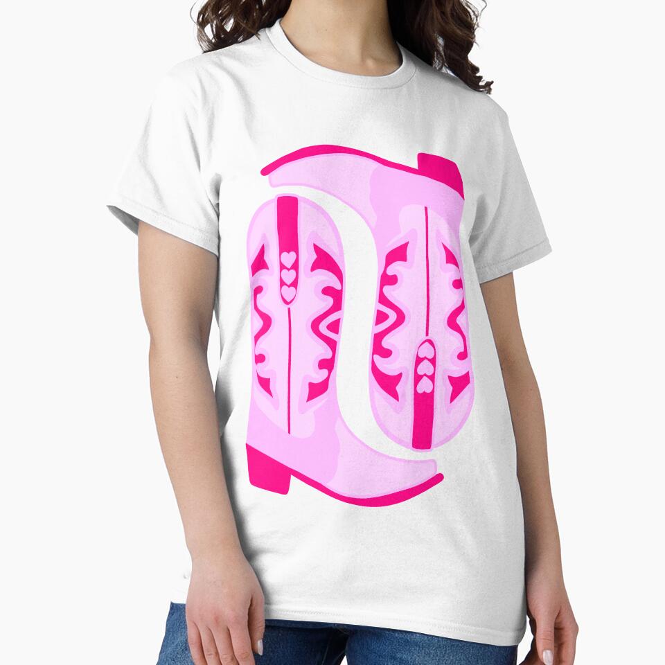 Preppy pink cowboy boots by SUUSCK ★