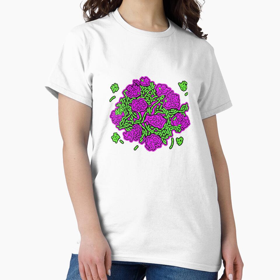 Hyperpop Bacteria Magenta Lime Science Sticker by Bio Tech Art