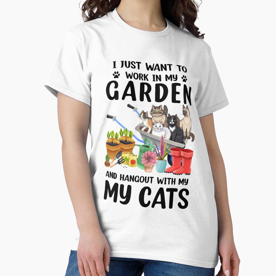 I Just Want To Work In My Garden And Hang Out With My Cats by Kayla Alice Mooney