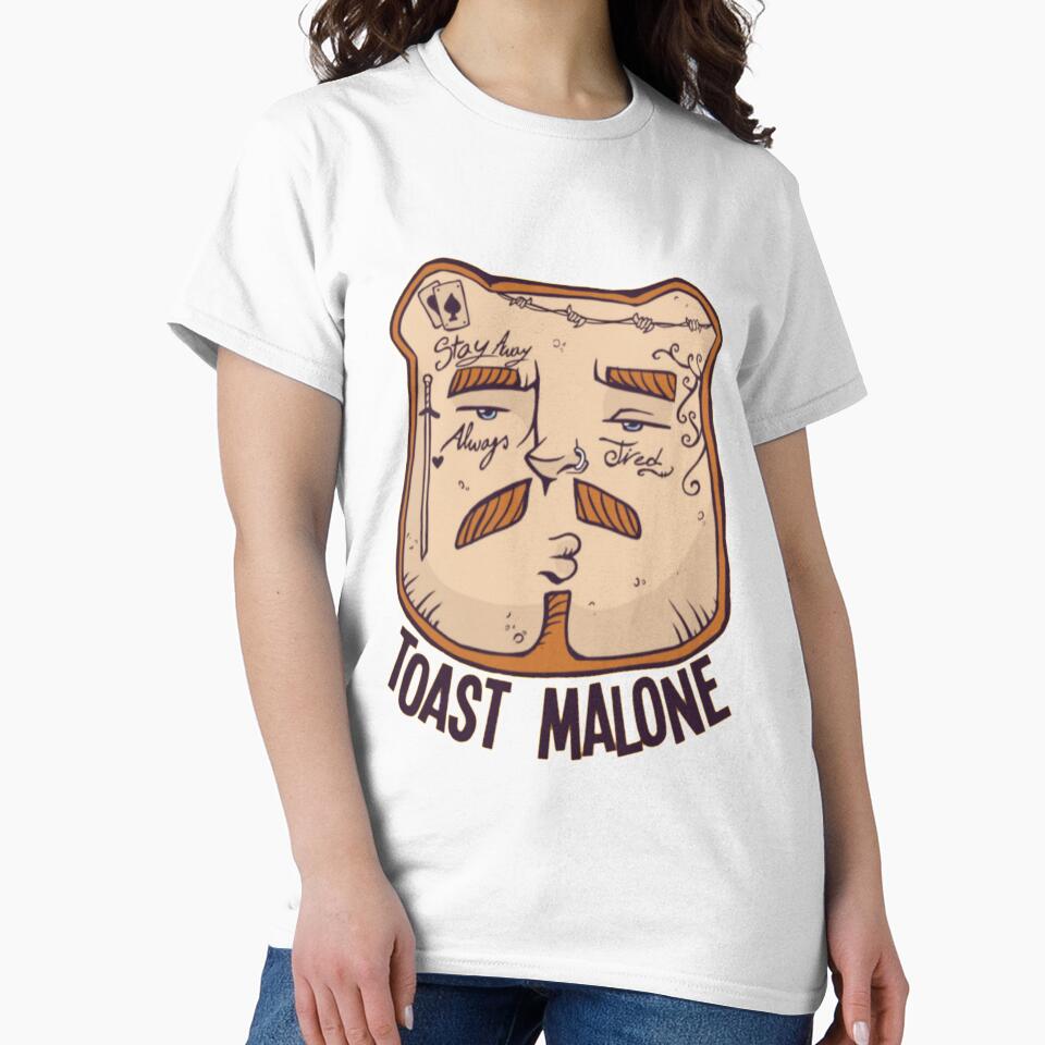 Post malone face on bread as toast malone by Sovik Goswami
