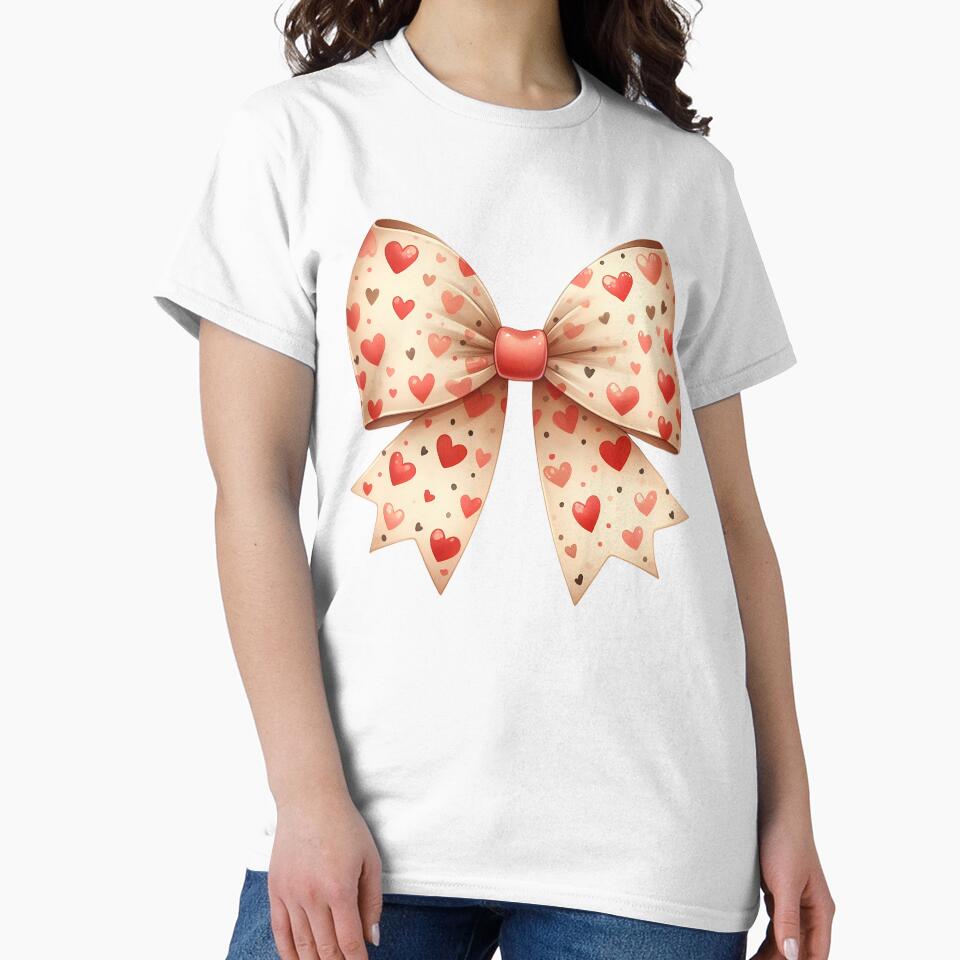 Cute Red Coquette Bow, Valentines by stylishdzign