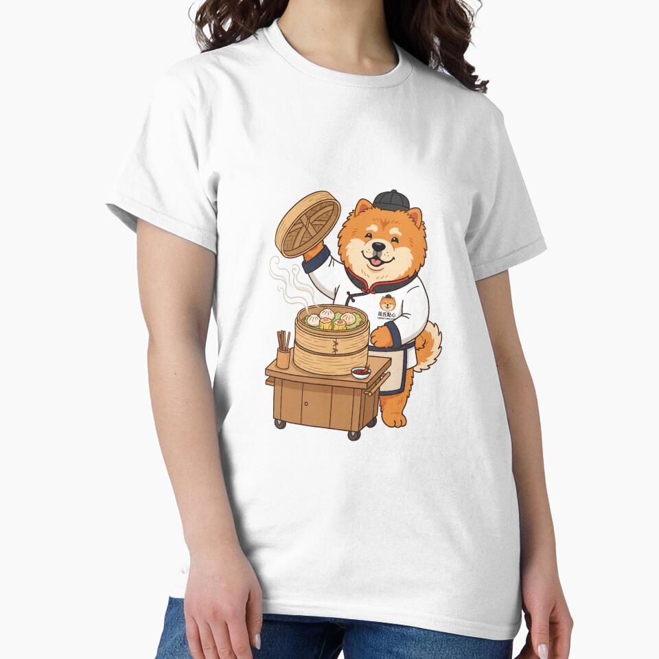 Chow Chow Dim Sum Chef Cute Asian Foodie Dumpling by PictoVibe