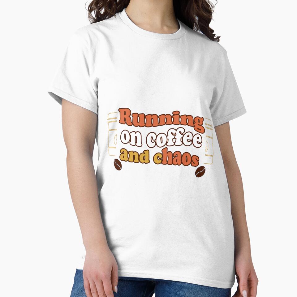 Running On Coffee And Chaos Retro Typography by Joshbrowny