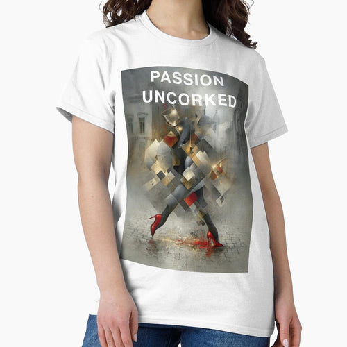 Abstract Wine Splash Tango Dancer | Artistic Tee by CodeDistilled