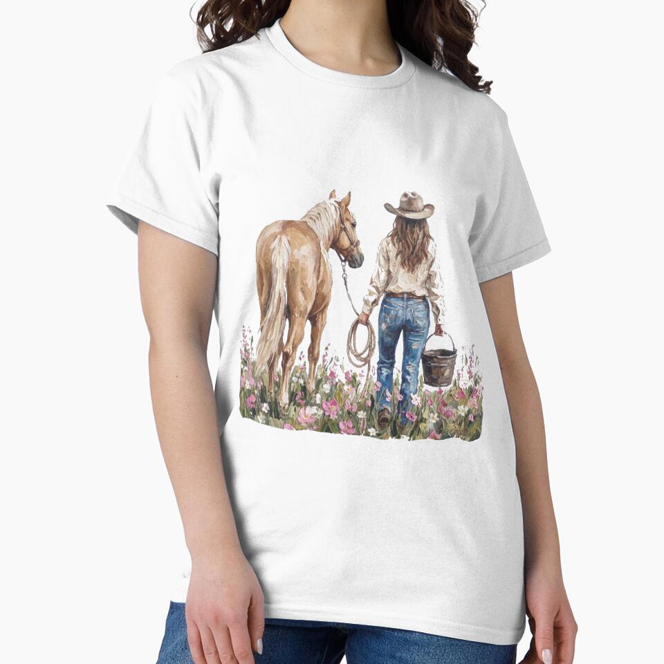 Horse and Western Cowgirl by Gbriel3