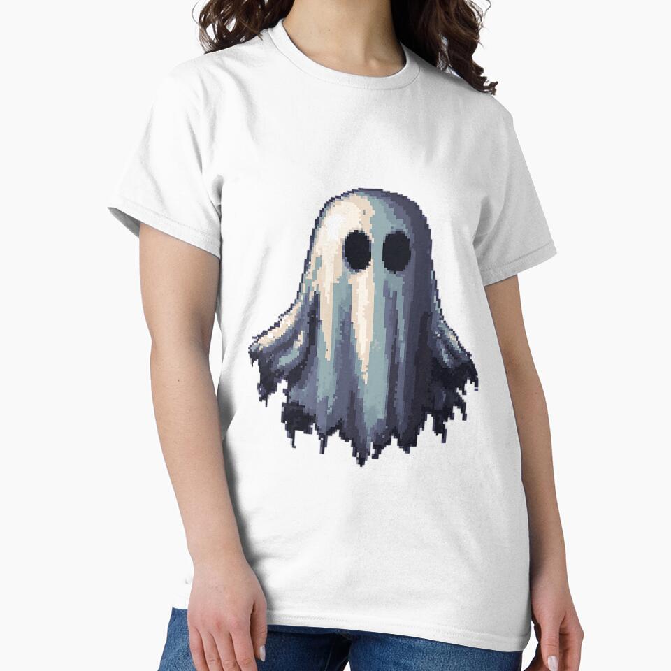 Retro Pixel Art: 8-bit Ghost by bapupa