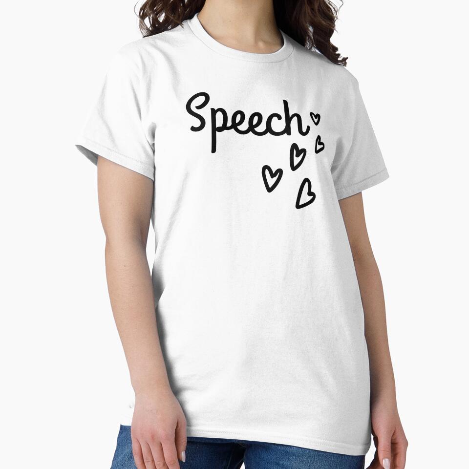 Speech hearts, SLP, Speech Therapist by tresbelleshirts