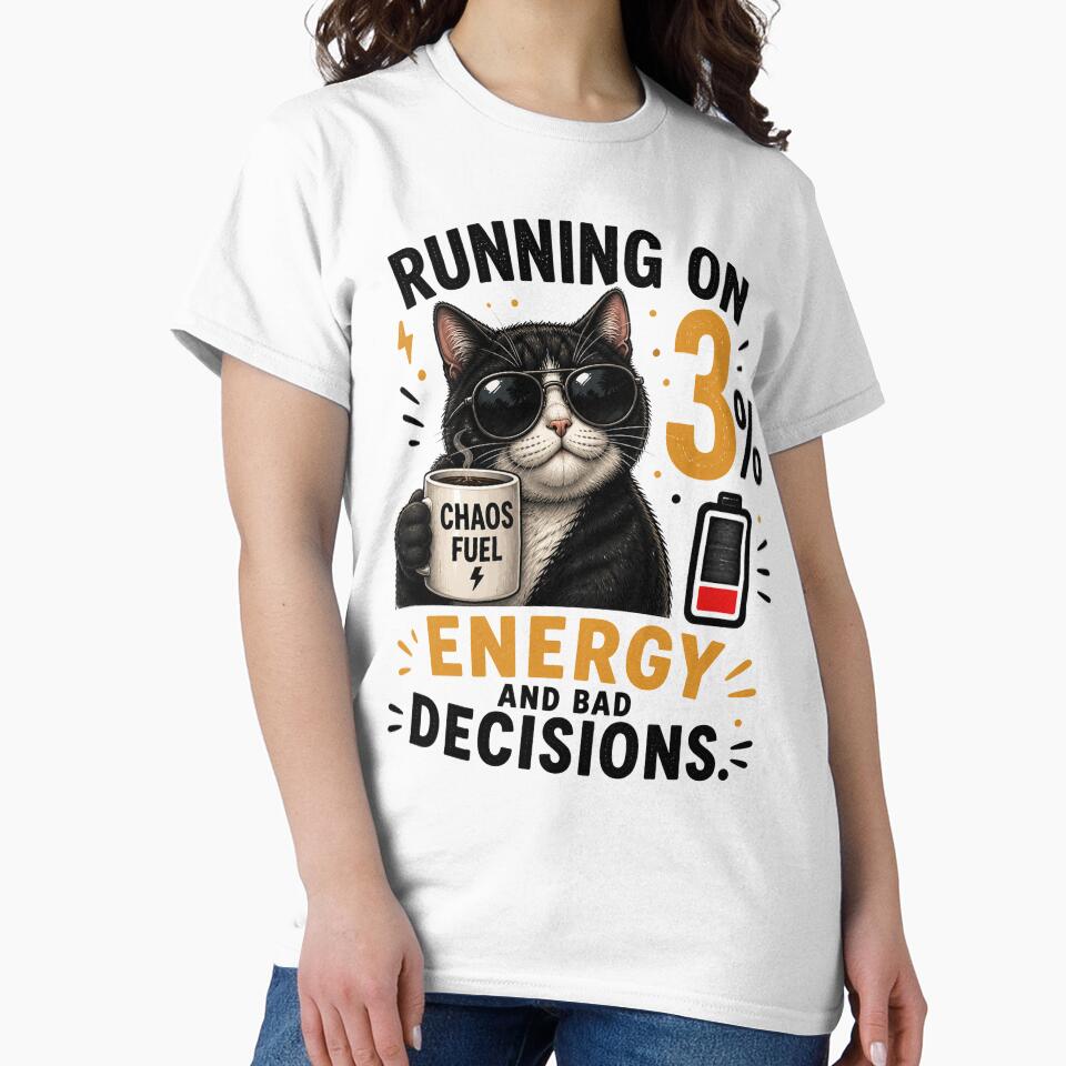 Running on 3% Energy and Bad Decisions Black Cat by yasmh