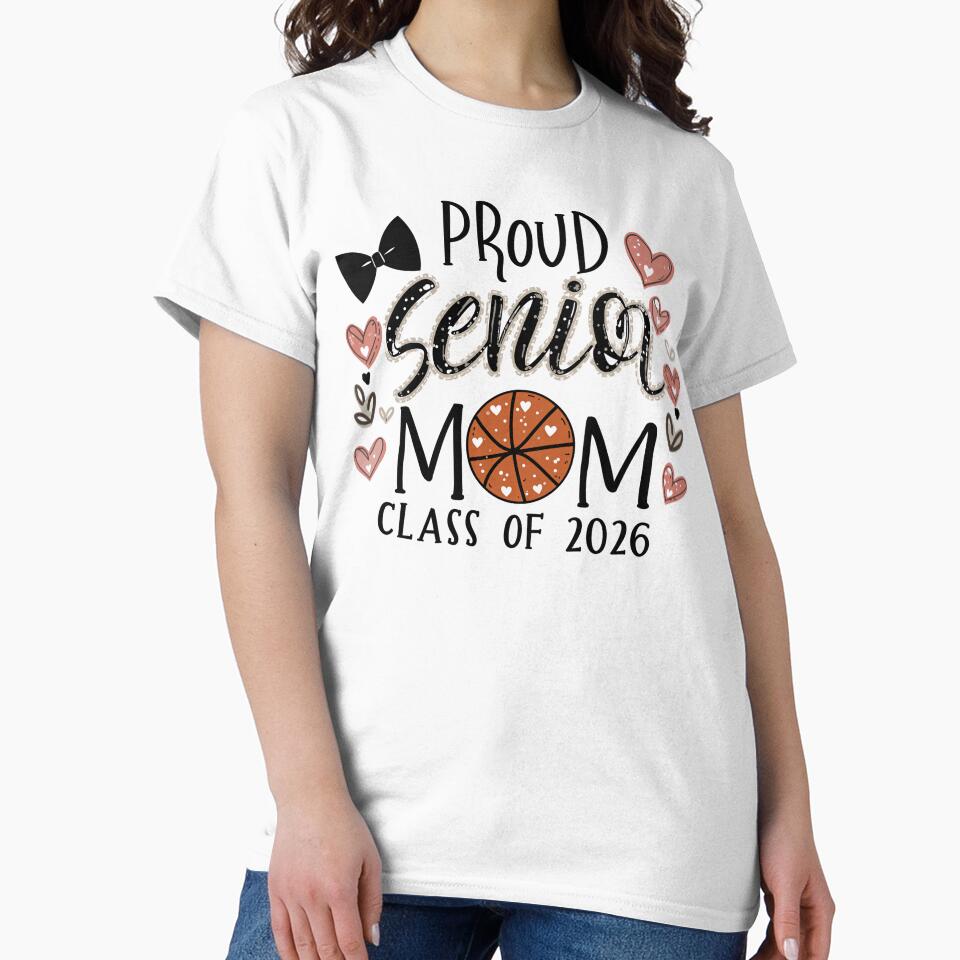 Proud Senior Mom Class of 2026 Basketball Graduation by Mr. L.S