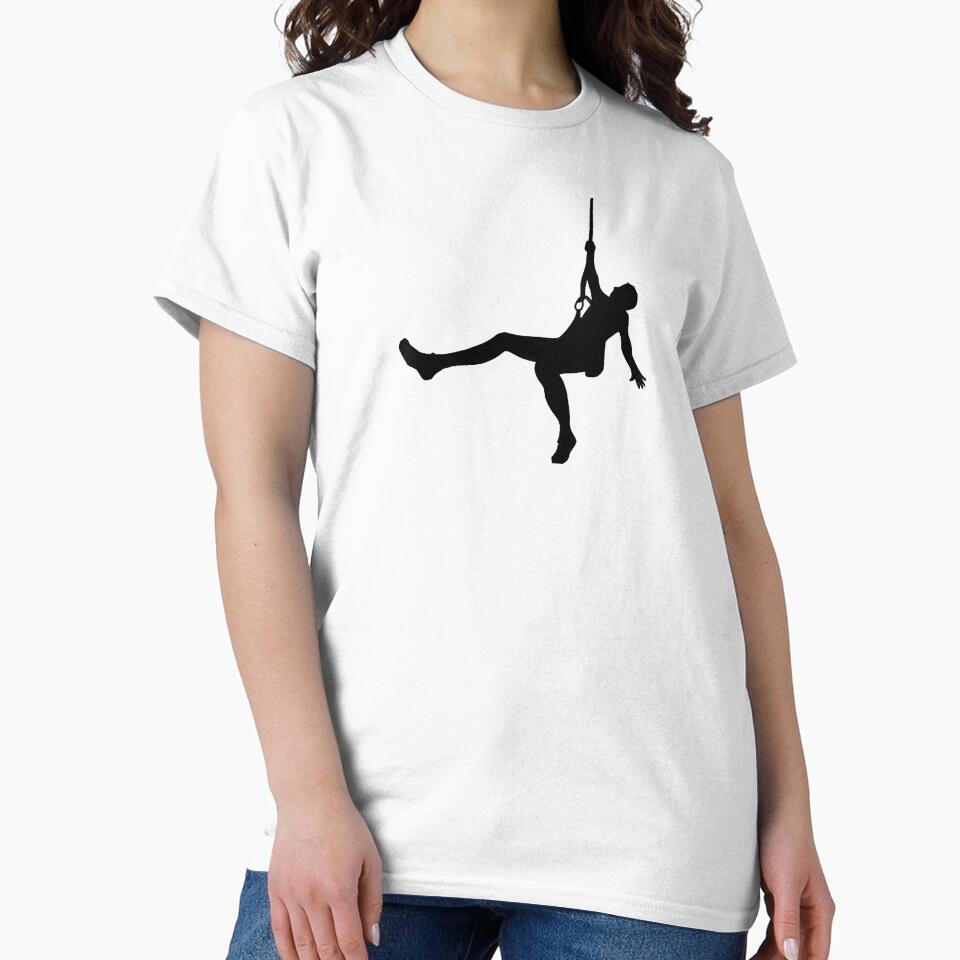 Rock climbing climber silhouette by tomskala