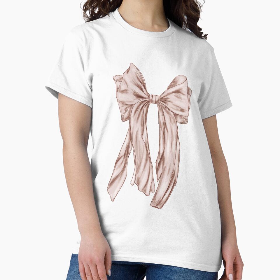 Cute Pink Bow by Scrabbly Doodles
