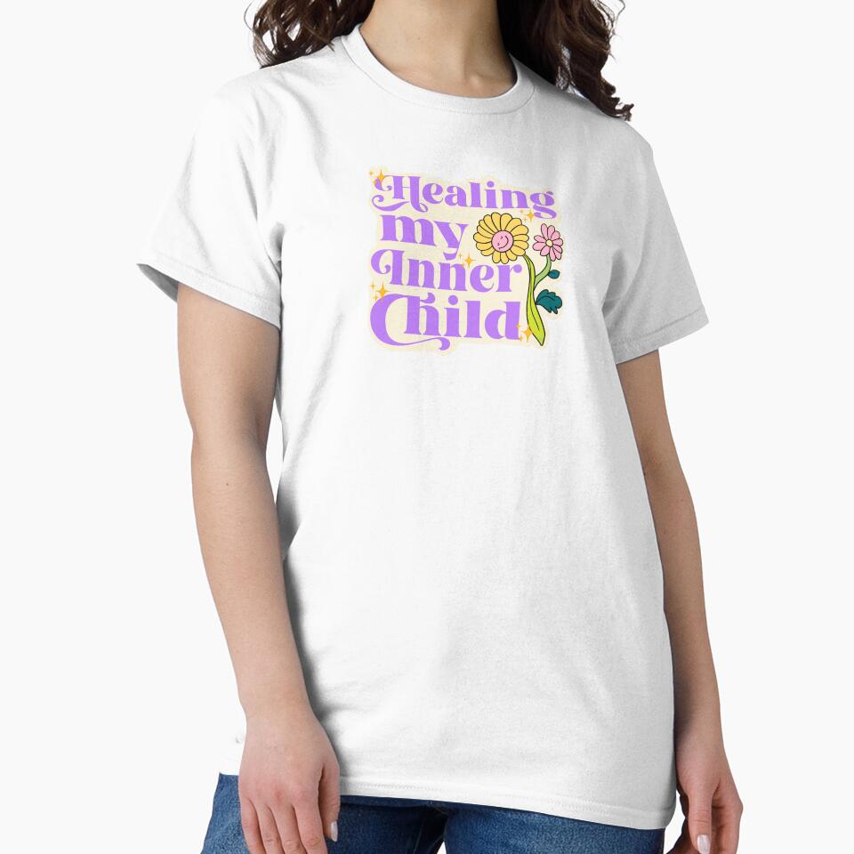 HEALING MY INNER CHILD FLOWER STICKER by aydapadi