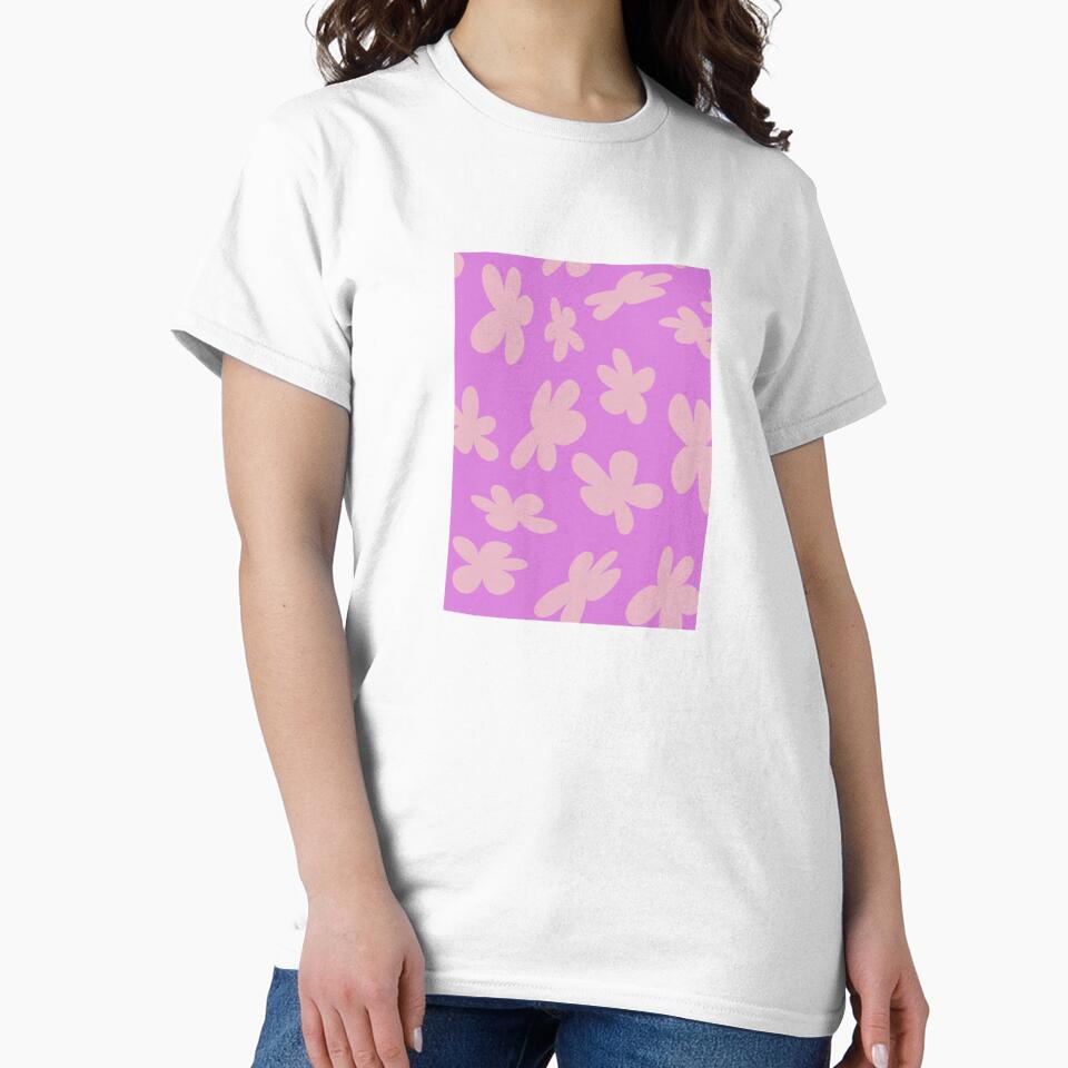 Purple Groovy Pink Flowers by ebullient