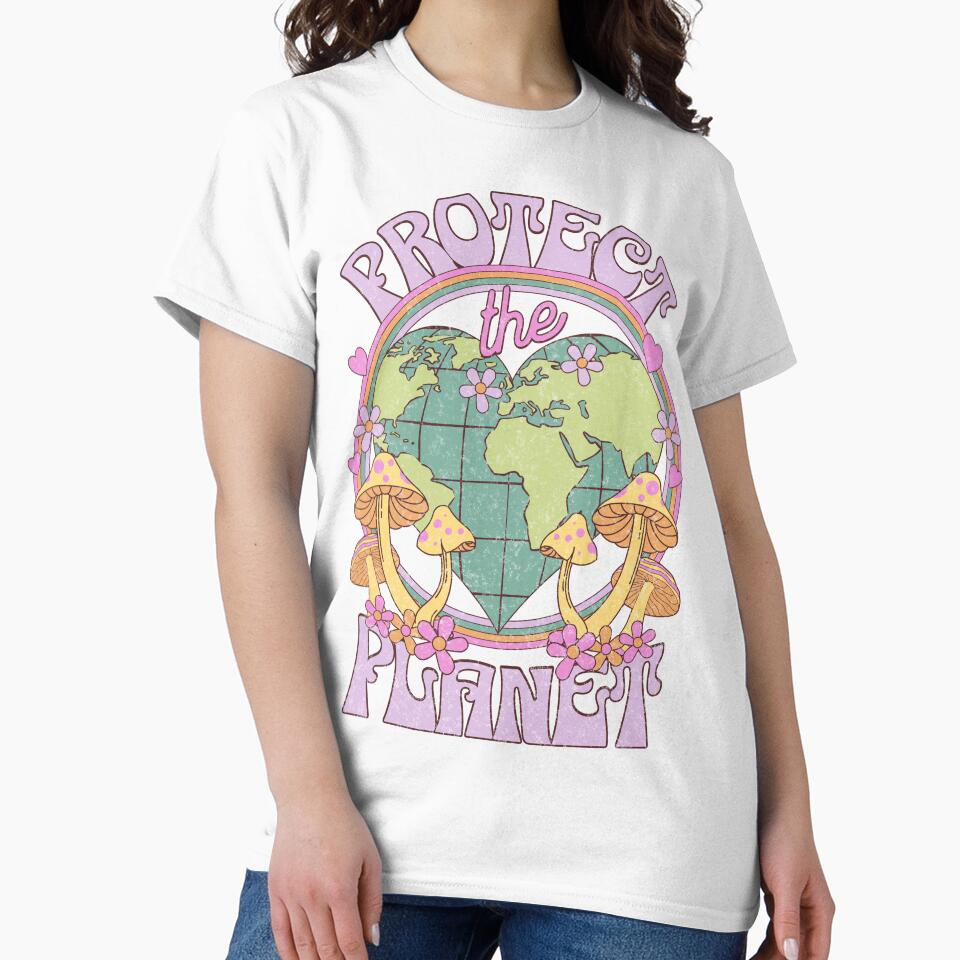 Protect the Planet Retro Earth Day by PUFFYP