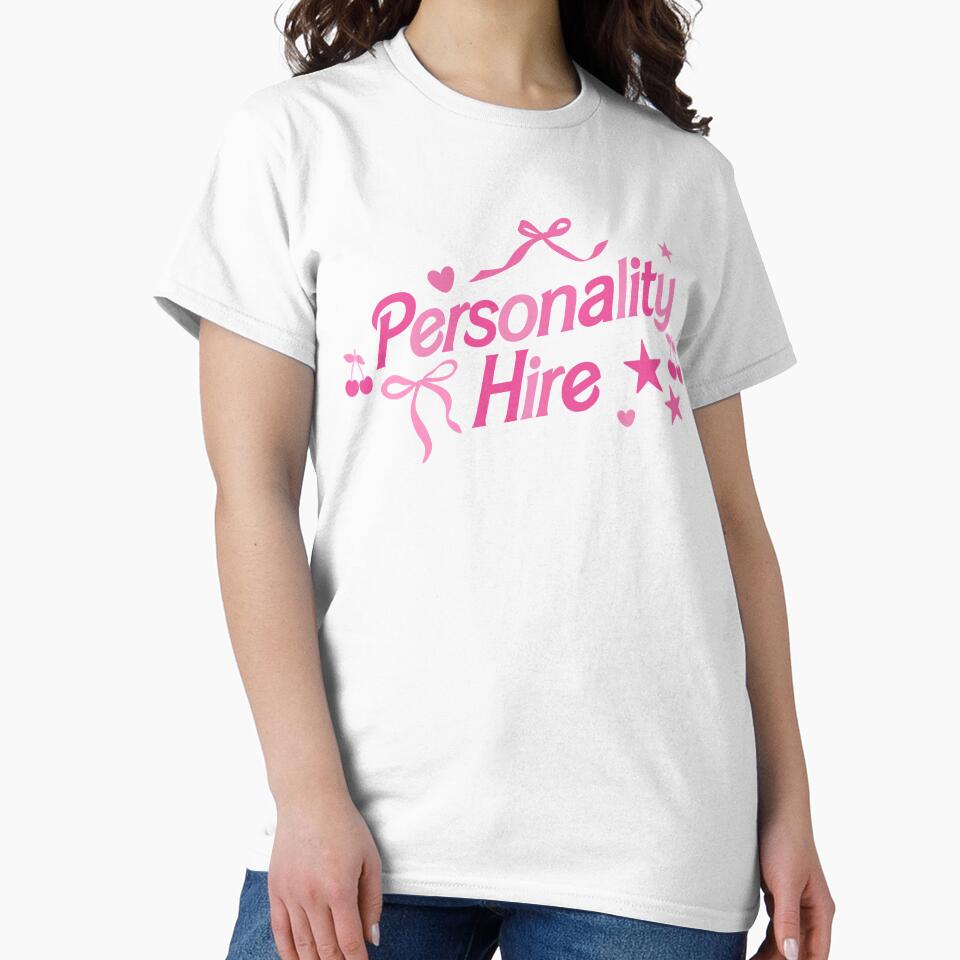 Personality Hire Coquette Corporate Girlie Cherry Bow Pink Aesthetic by Creative Brat Design Studio