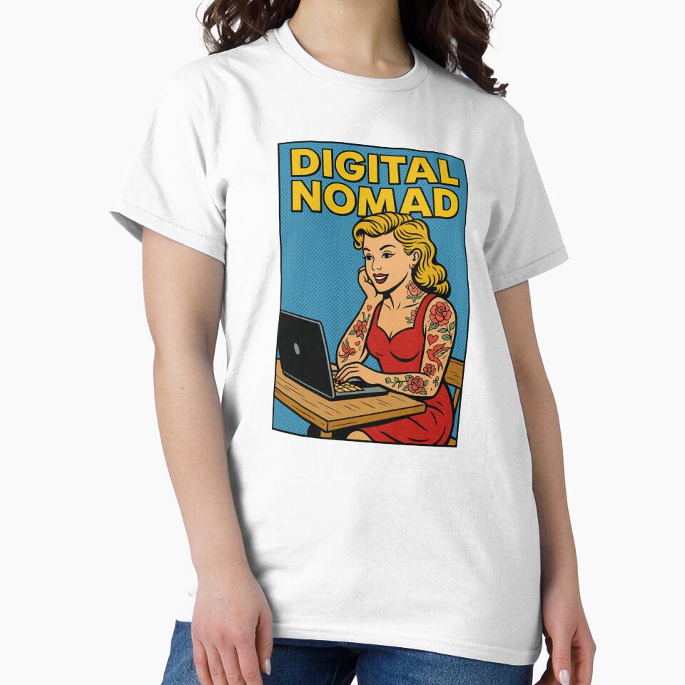 Digital nomad pop art by VANLIFE.
