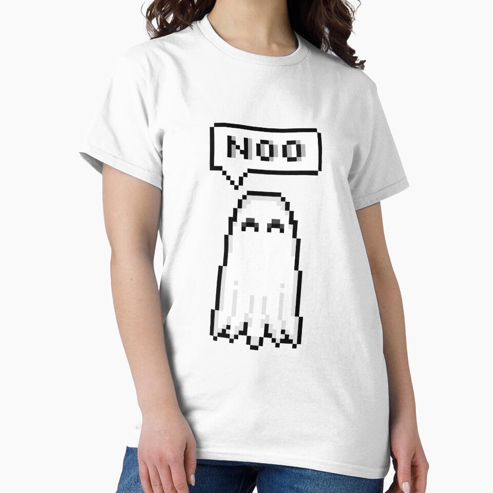 Ghost Disagree and Disapprove Pixel Art by Ally-Bee33