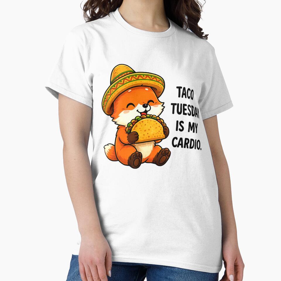 Cute Taco Lover Fox Design by StyleBloomes