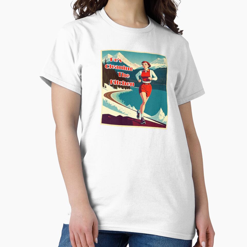 He's Cleaning The Kitchen Sassy Runner by Esskay Designs