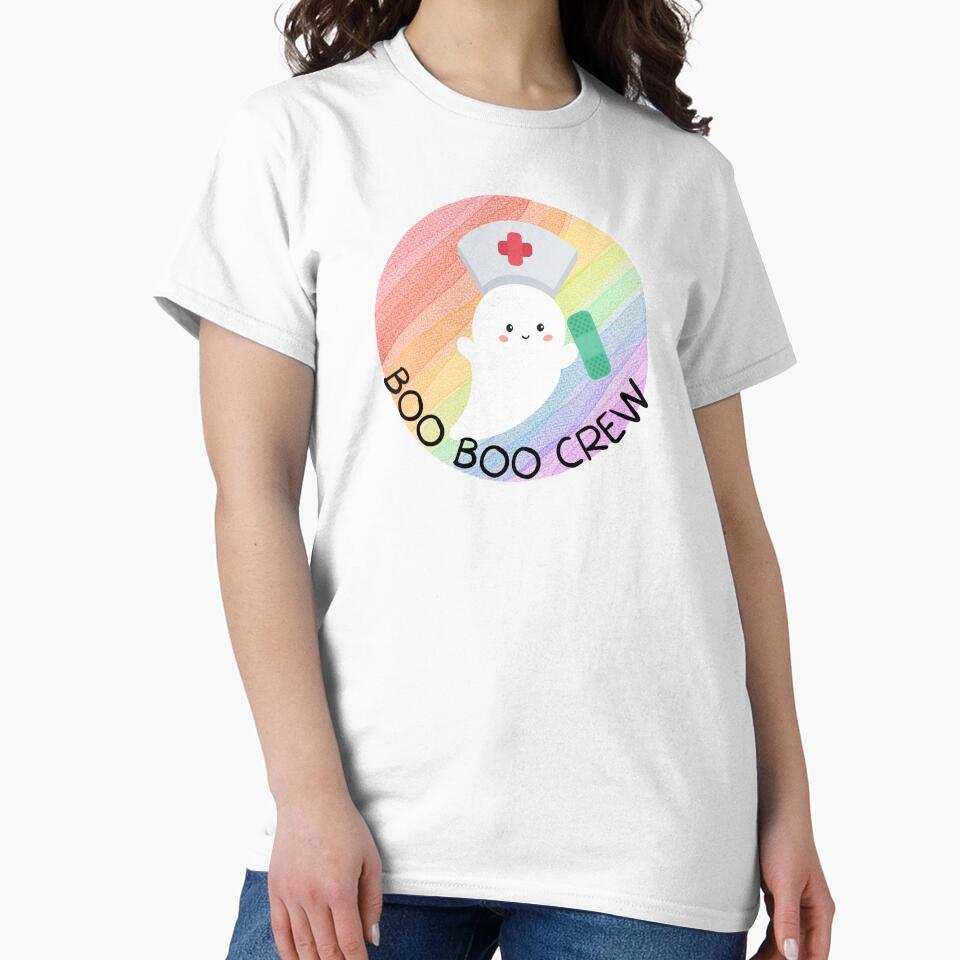 Boo Boo Crew Nurse Ghost Halloween by ZazzyPumpkin