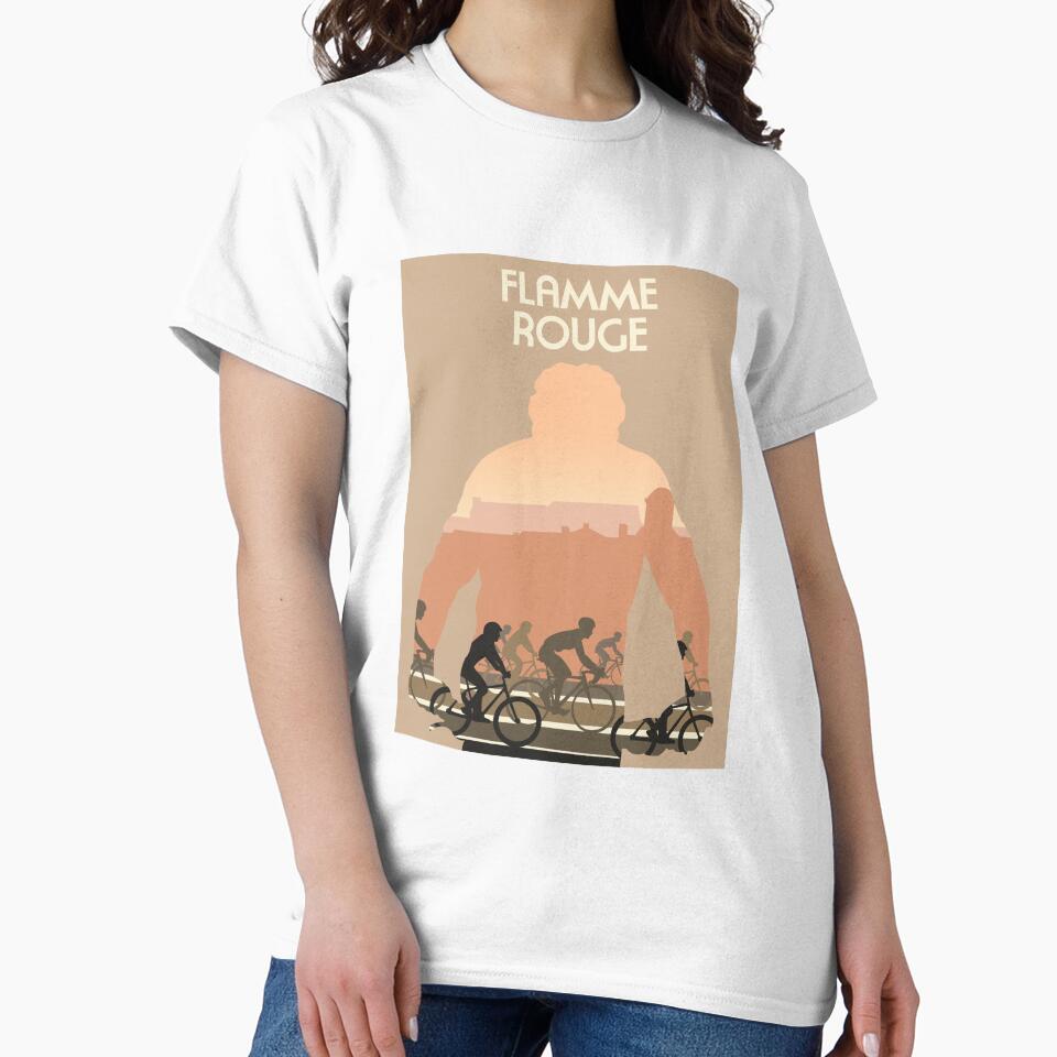 Flamme Rouge - Minimalist Silhouette Poster Style - Board Game Art by MeepleDesign