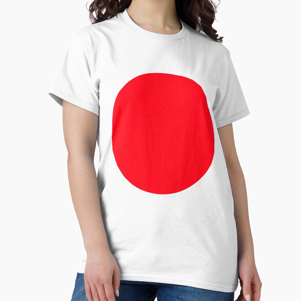 Minimalistic Rising Sun Japanese Flag Artwork by MakiMak