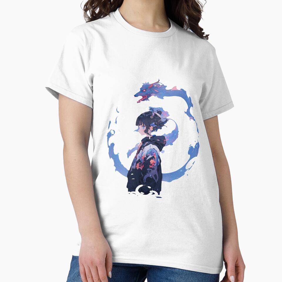 Japanese Fantasy / Blue Dragon Girl Anime by MK3DESIGN