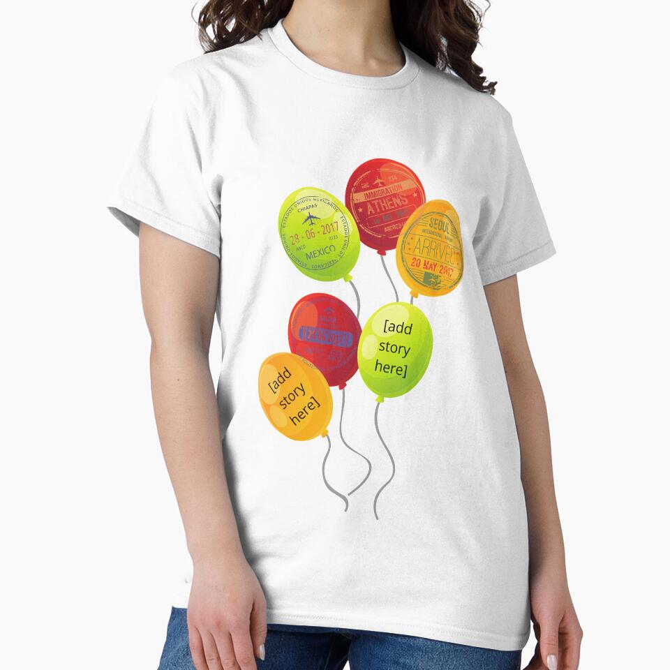 Passport stamp balloon stories by garhoud