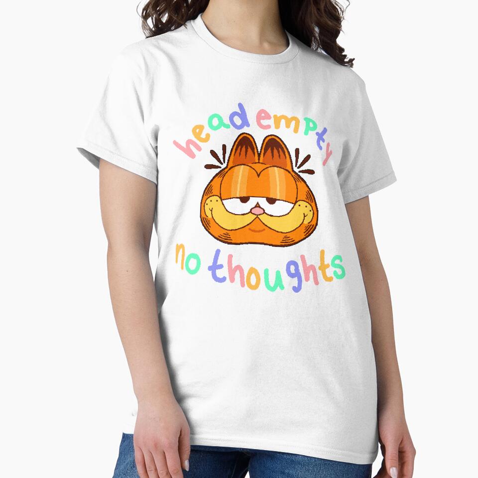 head empty no thoughts garfield by peachberrymilk