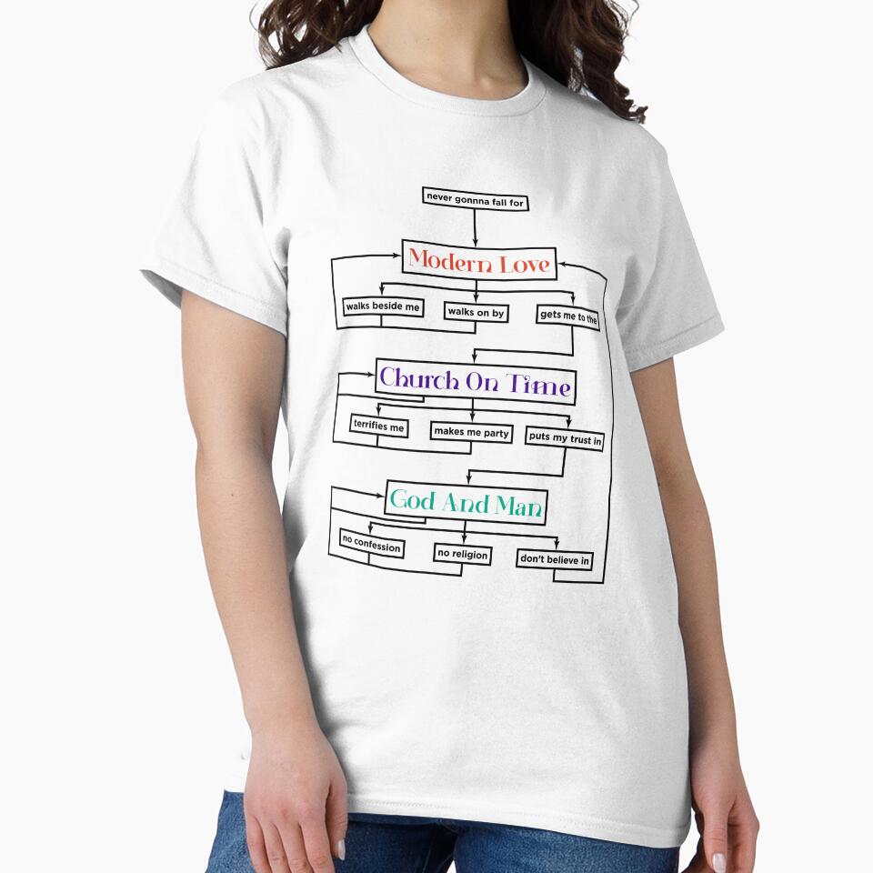 David Bowie - Modern Love Flowchart - Black by ABSTRACT-IVISM