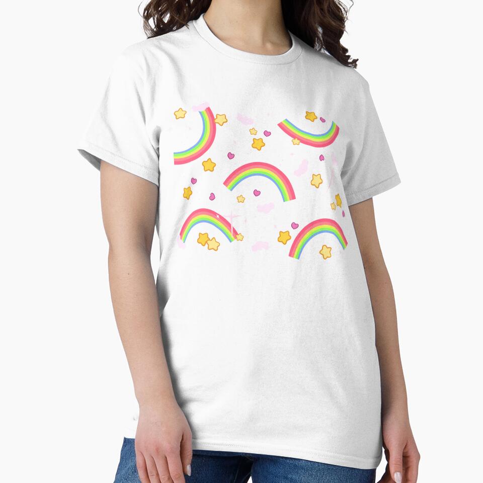 Rainbow star pattern by LisaMichelleArt