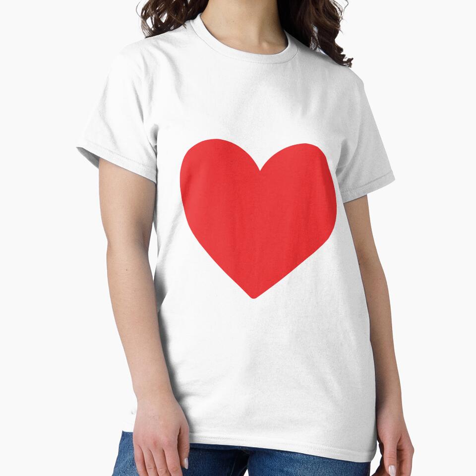Minimalist Red Heart I Classic by Happy Heart Studio