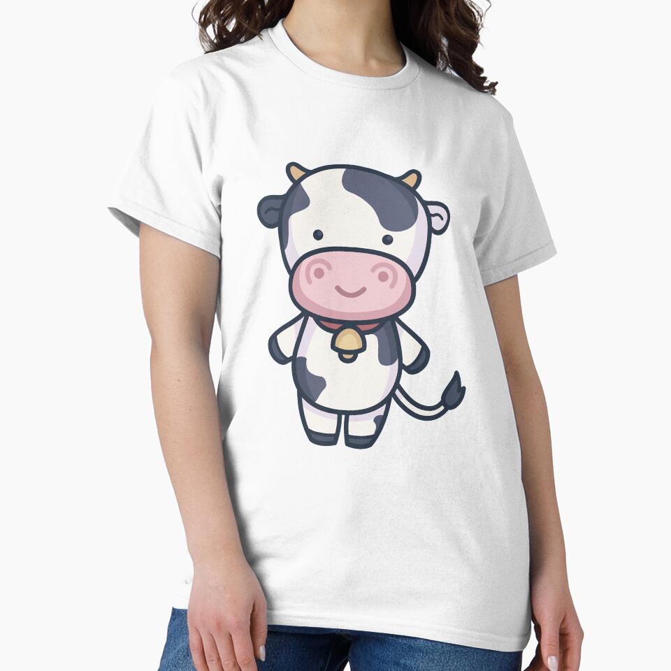 Vacas Kawaii White by Coder-T