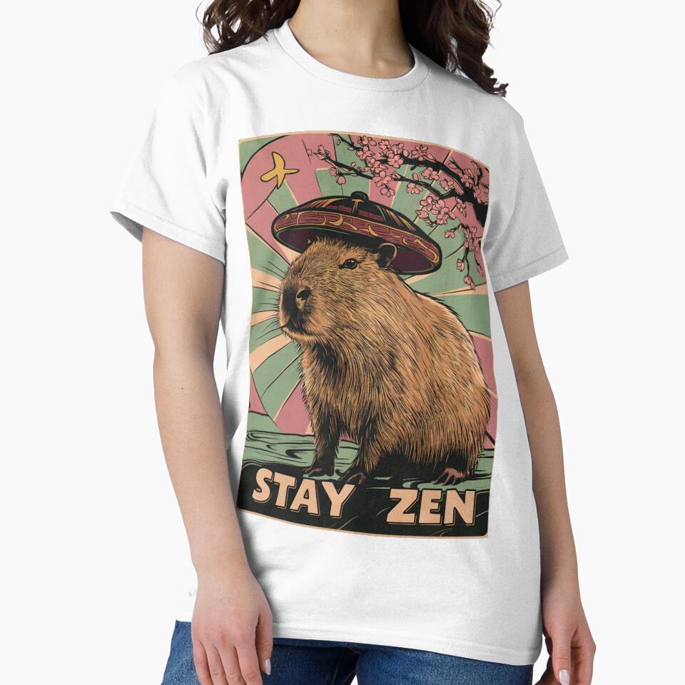 Stay Zen Capybara Vintage by SixElements