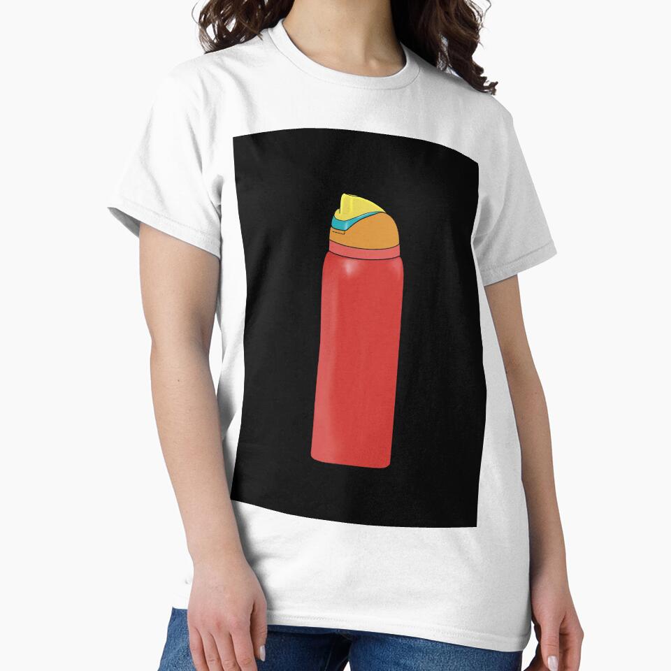Emotional Support Water Bottle Red by YipYapDesigns