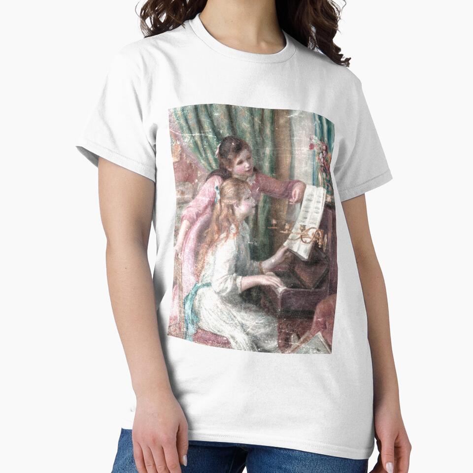 Two Young Girls at the Piano - Auguste Renoir by AllieCreations